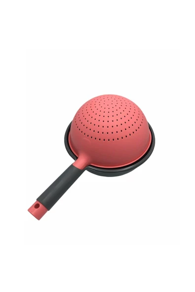 Hometarz Ayaklı Çift Hazneli Döner Makarna Sebze Yıkama Süzgeci - 3