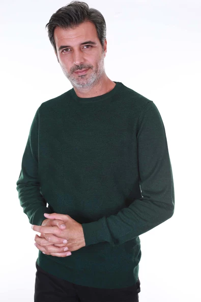 SAN&FA SIFIR YAKA ERKEK TRİKO KAZAK - Resim 4