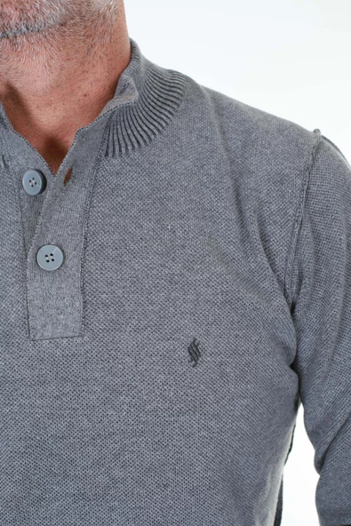 SAN&FA TRİKO DÜĞMELİ YARIM BALIKÇI ERKEK KAZAK - 3