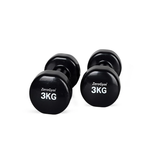 ZeroGym VD3 Vinyl Demir Dambıl 3Kg 1 Adet - 2