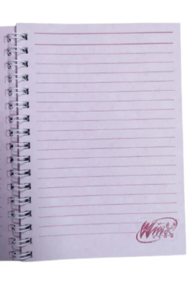 Winx Club  Spiralli A6 Karton Kapak Not Defteri 80 Yaprak Çizgili - 6