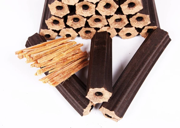 Narım Özel Pres Briket Şömine Odunu 50 Kg Çıra Hediyeli - 3