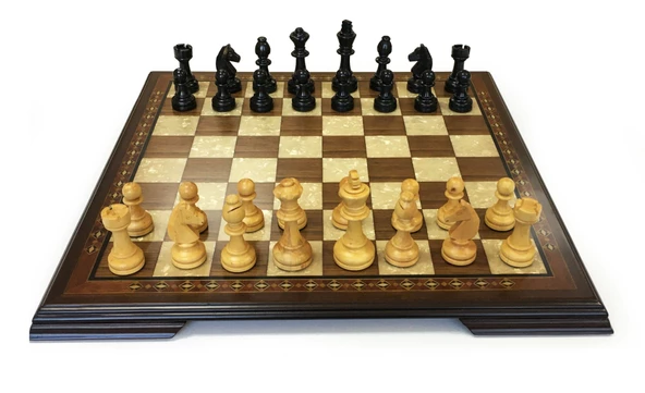 Helena Wood Art El Yapımı Ahşap Satranç Takımı - 2