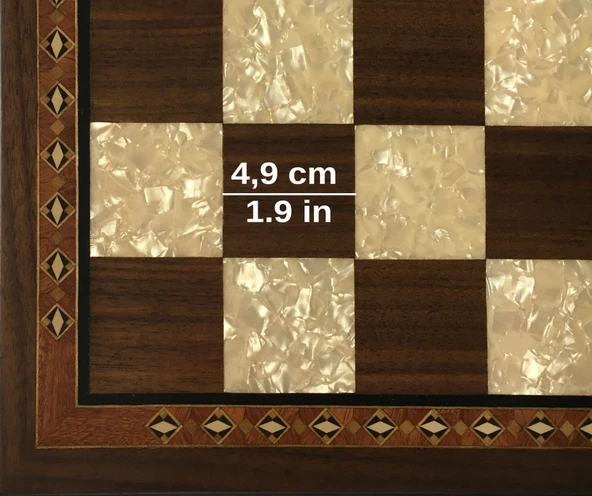 Helena Wood Art El Yapımı Ahşap Satranç Takımı - 5