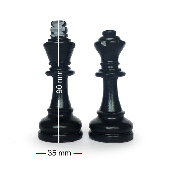 Helena Wood Art El Yapımı Ahşap Satranç Takımı - 6