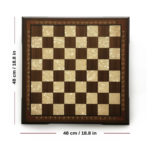 Helena Wood Art El Yapımı Ahşap Satranç Takımı - 4