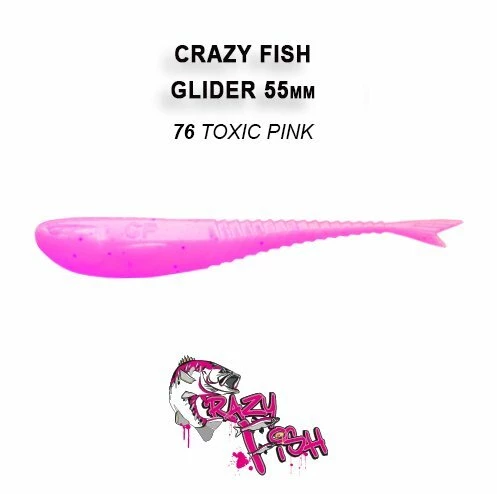 CRAZY FISH GLIDER 2.2'' / 55 MM SAHTE SİLİKON - 6