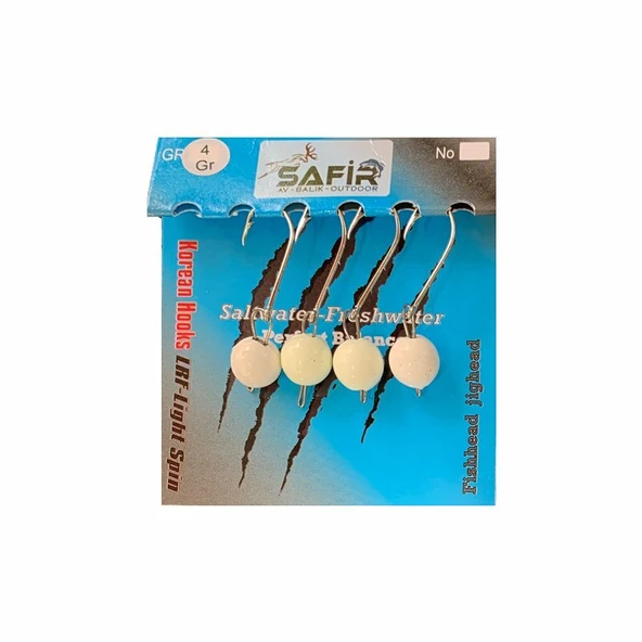 SAFİR DÜZ UV ve GLOW JİG HEAD - 4