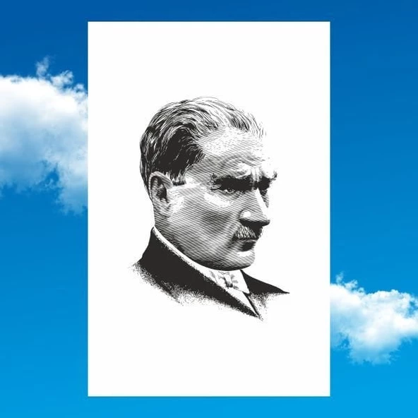 Atatürk Posteri 100x150 cm - Resim 2