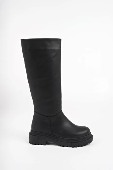 Muggo BERY Kadın Kalın Taban Çizme - 12
