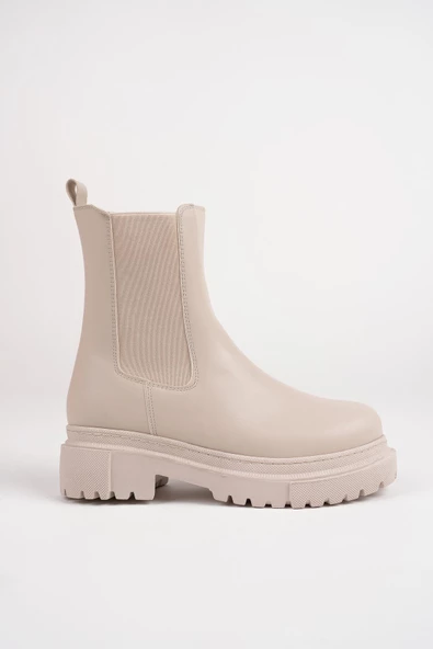 Muggo PAMELA Garantili Kadın Kalın Taban Bot - 5