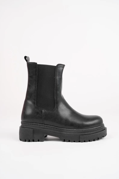 Muggo PAMELA Garantili Kadın Kalın Taban Bot - 11