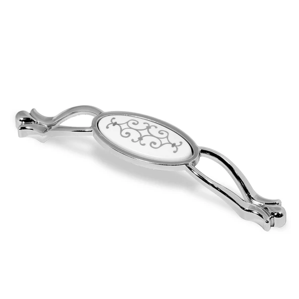 Erdem Çekmece Dolap Dolabı Kulpu Kulbu Krom Gri Metal Kulp (128 MM-12.8 CM) (4 ADET) Mobilya Mutfak - 5