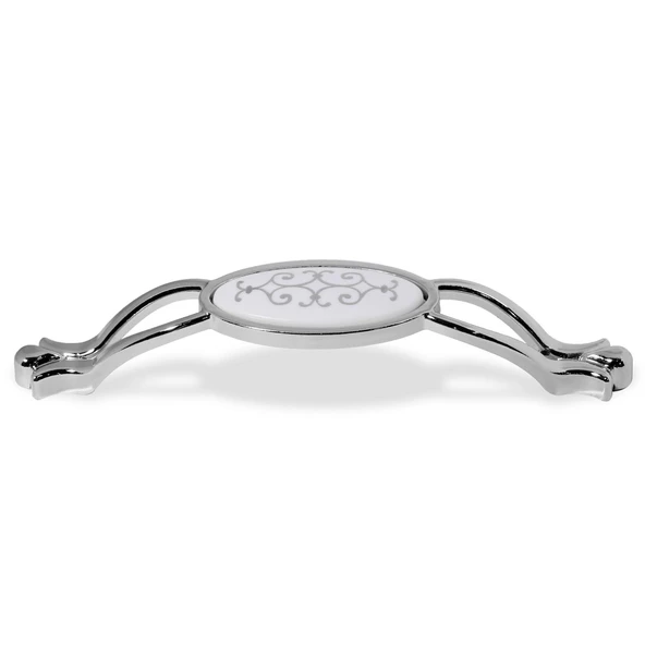 Erdem Çekmece Dolap Dolabı Kulpu Kulbu Krom Gri Metal Kulp (128 MM-12.8 CM) (4 ADET) Mobilya Mutfak - 4