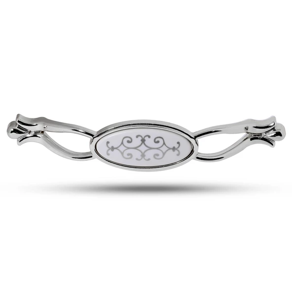 Erdem Çekmece Dolap Dolabı Kulpu Kulbu Krom Gri Metal Kulp (128 MM-12.8 CM) (4 ADET) Mobilya Mutfak - 2
