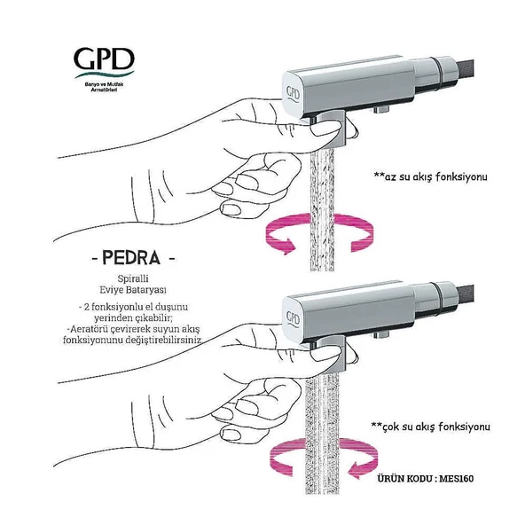 Gpd Pedra Spiralli Eviye Bataryası (Mes160) - 4