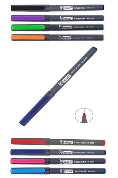Fineliner Kalem M-2028 0,4mm Keçe Uçlu Kalem 1 Adet - 3