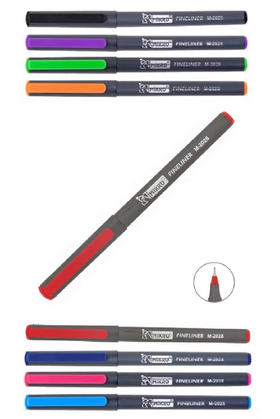 Fineliner Kalem M-2028 0,4mm Keçe Uçlu Kalem 1 Adet - 2