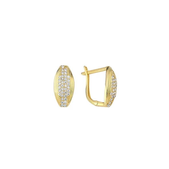 Altın Taşlı Küpe 3,04 Gram