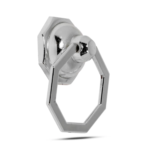 Nobel Sarkaç Dolap Çekmece Kulpu Kulbu Sekizgen Metal Halka Kulp - 6