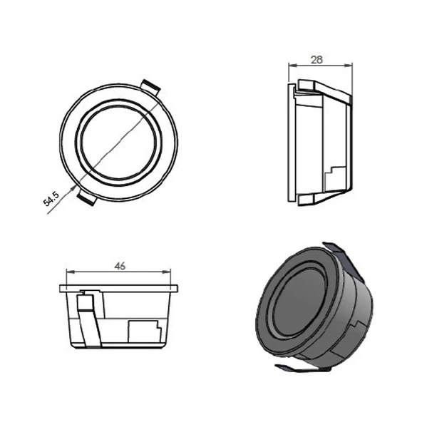 Davlumbaz LED Lambası - 54.5 mm - Resim 5