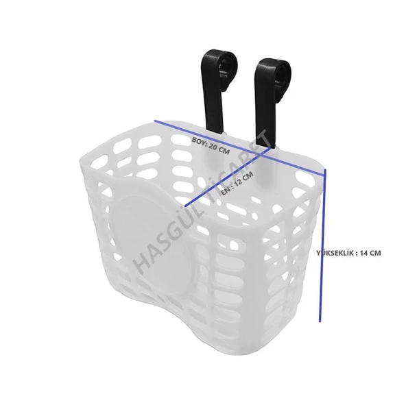 Hsgl Bisiklet Ön Sepet Plastik Askılı Model 16 - 20 jant - 10