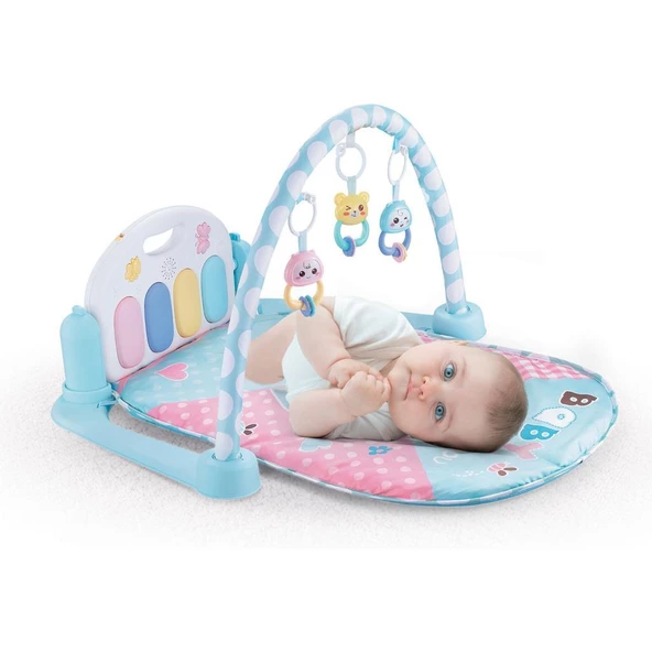 Erdem Oyuncak Nini Baby Piyanolu Bebek Halısı Plastik Çıngıraklı ER-111 - 3