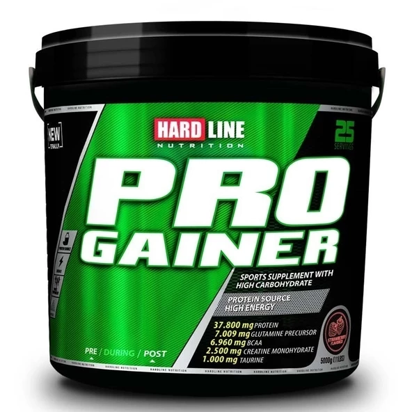Hardline Progainer 5000 Gr Mass Gainer Karbonhidrat Tozu +Shaker Hediye - 2