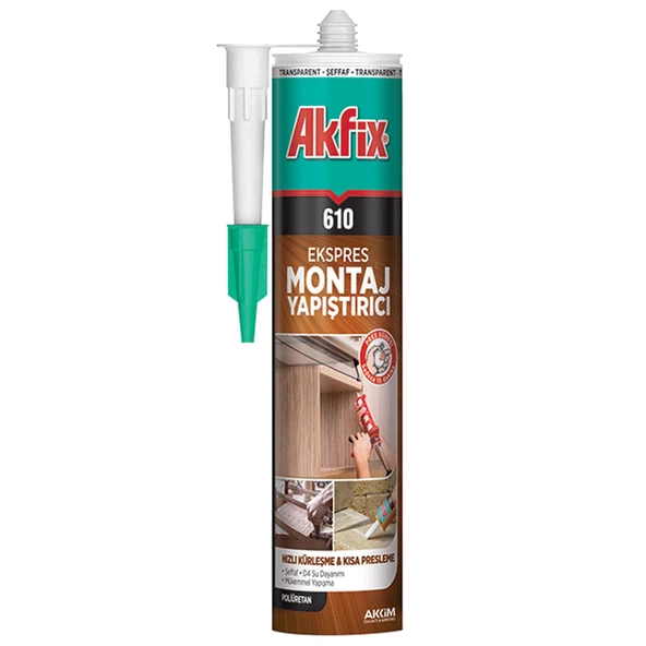 Akfix 610 Montaj Yapıştırıcı Sıvı Çivi 310 Ml