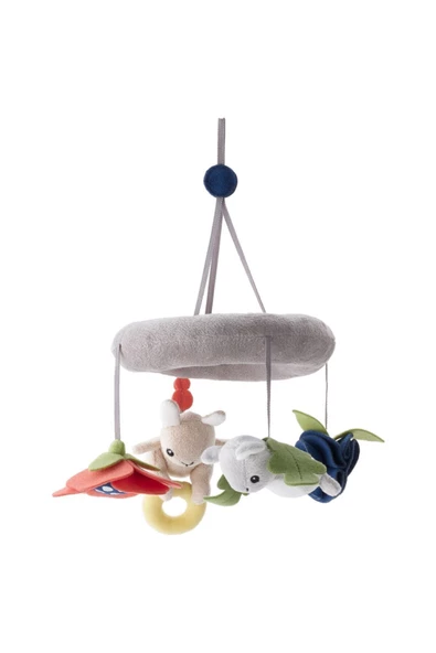 Renkli Dönence Meridyendukkan Çap: 13 Cm Bebek Oyuncak Beşik Aksesuar Dönence Peluş - 3