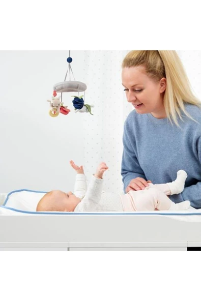 Renkli Dönence Meridyendukkan Çap: 13 Cm Bebek Oyuncak Beşik Aksesuar Dönence Peluş - 5