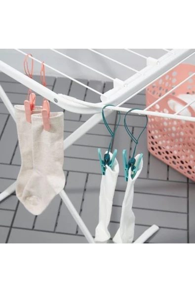 IKEA Slıbb Renkli Çamaşır Mandal 8 Adet Çok Amaçlı Kullanım - 5