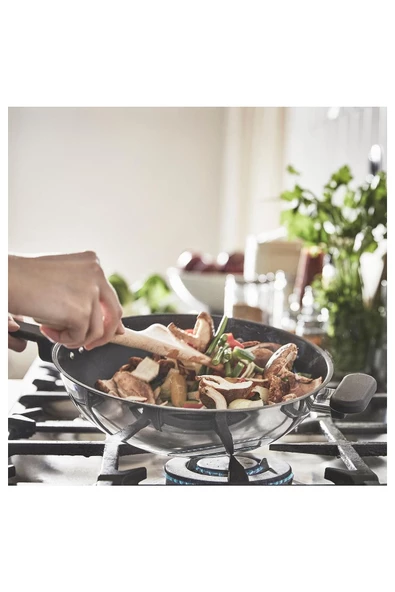 IKEA MIDDAGSMAT WOK TAVA YAPIŞMAZ SOL-JEL SERAMİK KAPLAMA PASLANMAZ ÇELİK 28 CM - 3