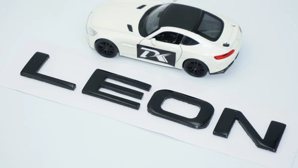 DK Tuning Leon Siyah ABS 3M 3D Bagaj Yazı Logo Seat İle Uyumlu - 5