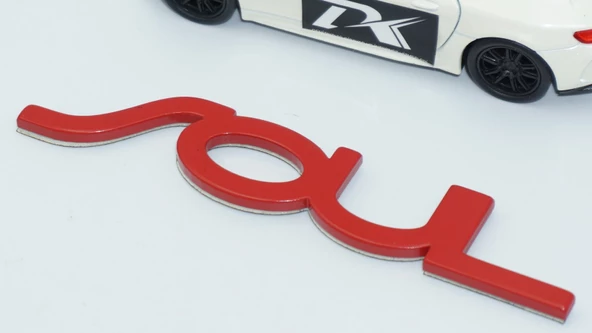 DK Tuning Soul Bagaj Kırmızı ABS 3M 3D Yazı Logo Kia İle Uyumlu - 3