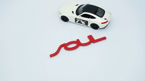 DK Tuning Soul Bagaj Kırmızı ABS 3M 3D Yazı Logo Kia İle Uyumlu - 2