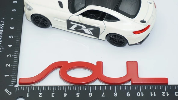 DK Tuning Soul Bagaj Kırmızı ABS 3M 3D Yazı Logo Kia İle Uyumlu - 4