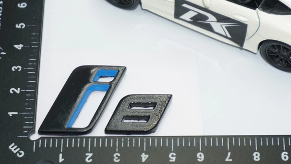 DK Tuning i8 Bagaj Siyah ABS 3M 3D Yazı Logo Bmw İle Uyumlu - Resim 2