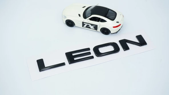 DK Tuning Leon Siyah ABS 3M 3D Bagaj Yazı Logo Seat İle Uyumlu - 4