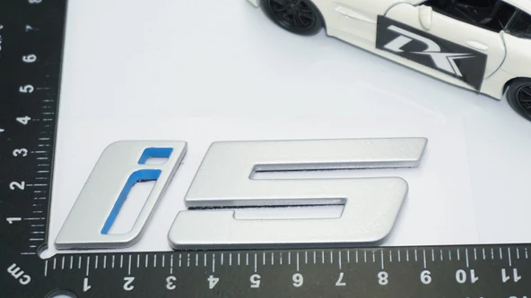 DK Tuning i5 Bagaj Gri ABS 3M 3D Yazı Logo Bmw İle Uyumlu - 3