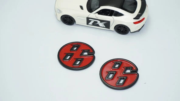 DK Tuning GT86 Çamurluk Kırmızı Siyah ABS Yazı Logo Toyota İle Uyumlu - Resim 2