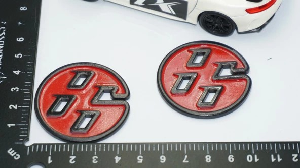 DK Tuning GT86 Çamurluk Kırmızı Siyah ABS Yazı Logo Toyota İle Uyumlu - Resim 3