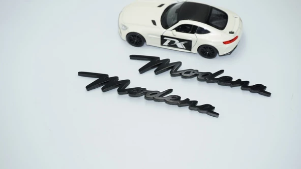 DK Tuning Maserati Modena Siyah ABS Çamurluk Yazı Logo Seti - 5