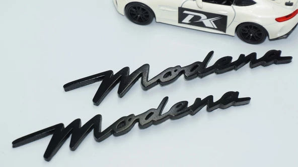 DK Tuning Maserati Modena Siyah ABS Çamurluk Yazı Logo Seti - 2