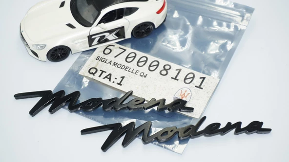 DK Tuning Maserati Modena Siyah ABS Çamurluk Yazı Logo Seti - 6