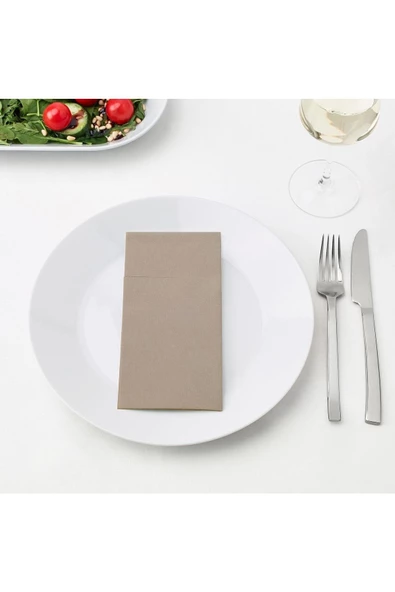 IKEA Mottaga Bej 38x38 Cm Peçete 25 Adet - 2