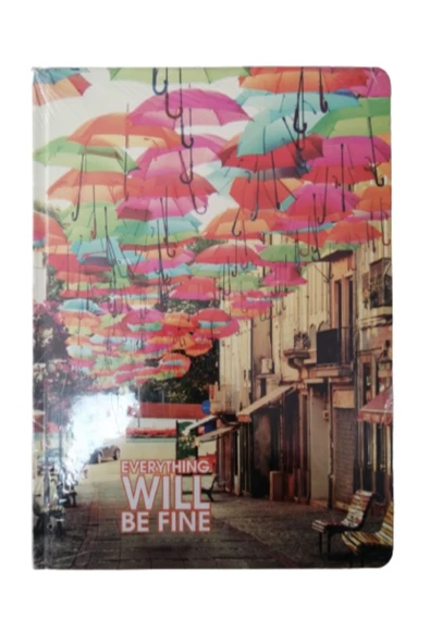 Sert Kapak Hafif Defteri 20x28cm Kareli 144 Yaprak - 3