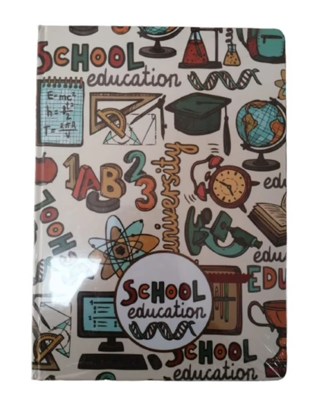 Sert Kapak Hafif Defteri 20x28cm Kareli 144 Yaprak - 5