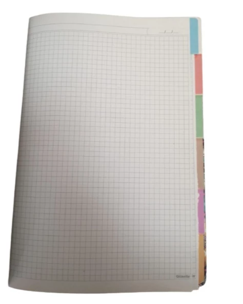Sert Kapak Hafif Defteri 20x28cm Kareli 144 Yaprak - 6