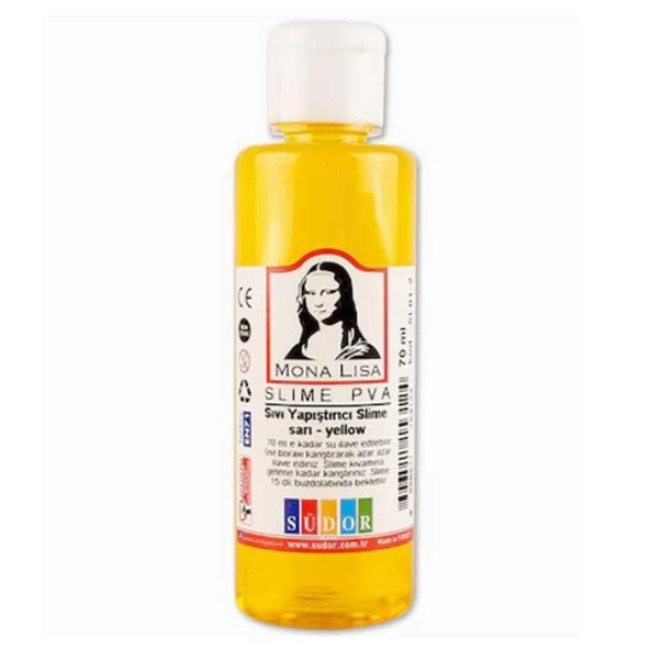 Slime Yapıştırıcı Südor 70 ML Sıvı Slime PVA Renkli Sılaym 70 ml Sıvı Yapıştırıcı - 10